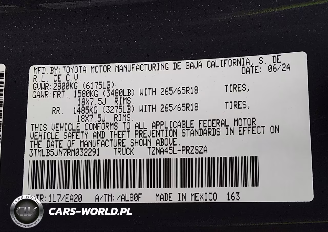 2024 Toyota Tacoma Trd Sport VIN:3TMLB5JN7RM032291 - 9