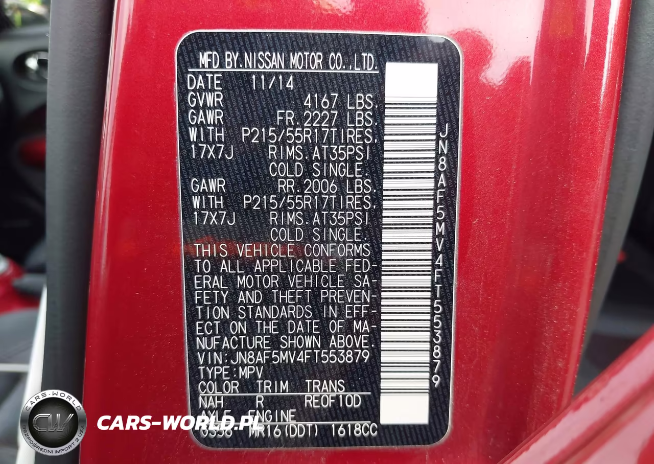 2015 Nissan Juke Sl VIN:JN8AF5MV4FT553879 - 9