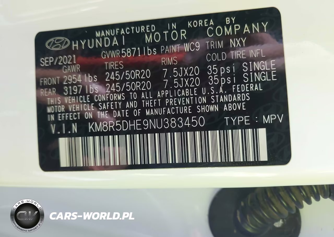 2022 Hyundai Palisade Limited VIN:KM8R5DHE9NU383450 - 9