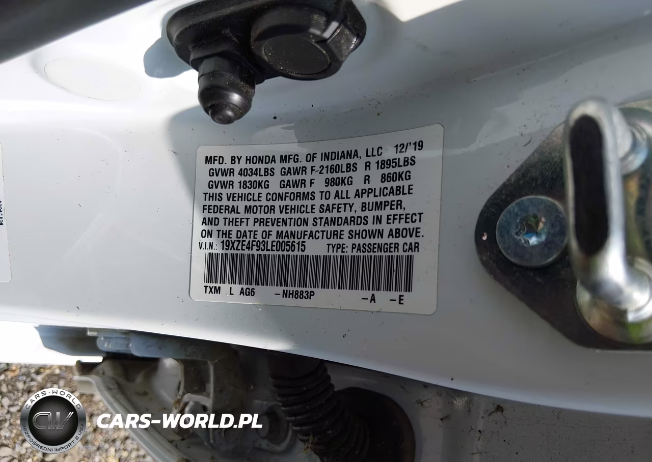2020 Honda Insight Touring VIN:19XZE4F93LE005615 - 9