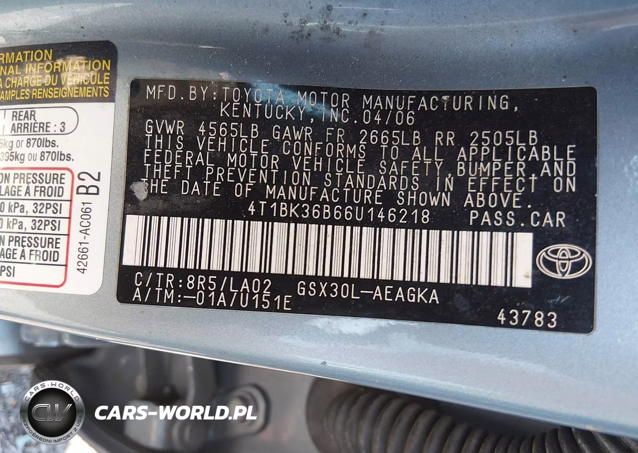 2006 Toyota Avalon Xls VIN:4T1BK36B66U146218 - 9
