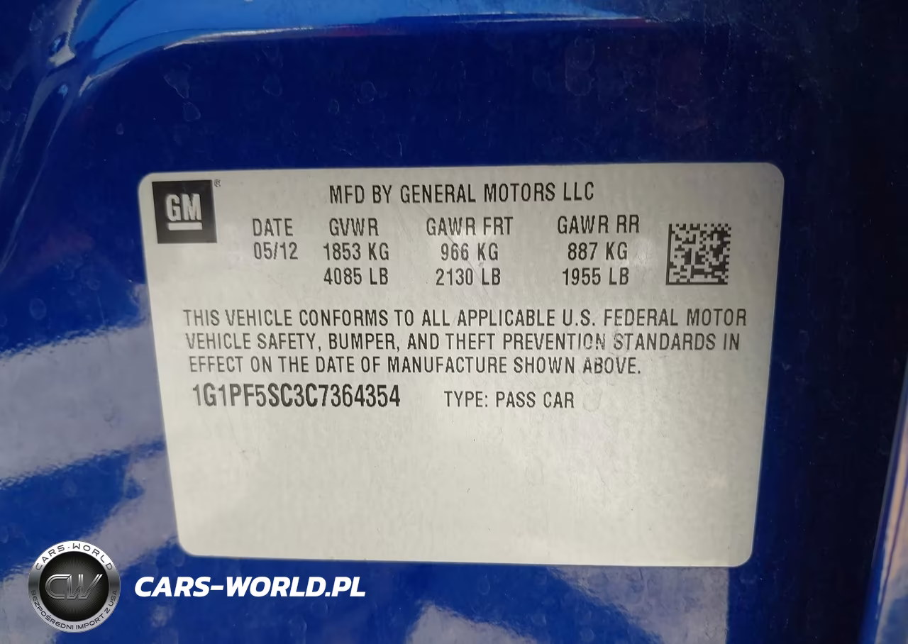 2012 Chevrolet Cruze 1Lt VIN:1G1PF5SC3C7364354 - 9