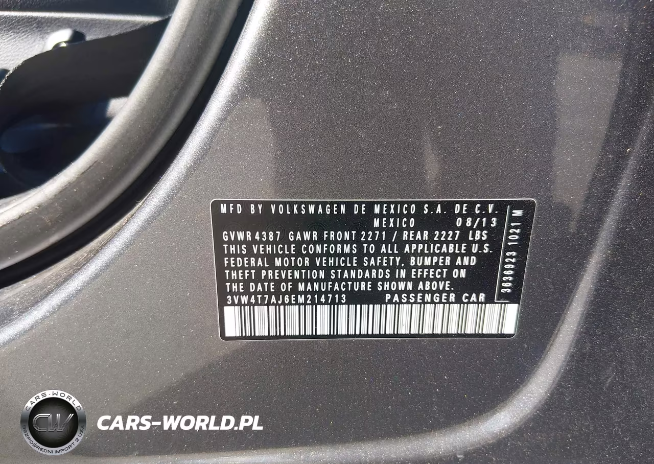 2014 Volkswagen Jetta Gli Autobahn W-Nav VIN:3VW4T7AJ6EM214713 - 9
