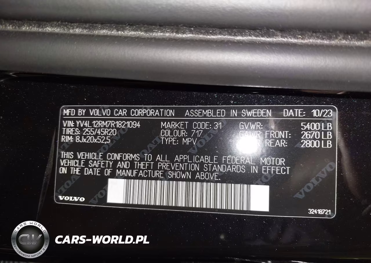 2024 Volvo Xc60 B5 Ultimate Dark Theme VIN:YV4L12RM7R1821094 - 9