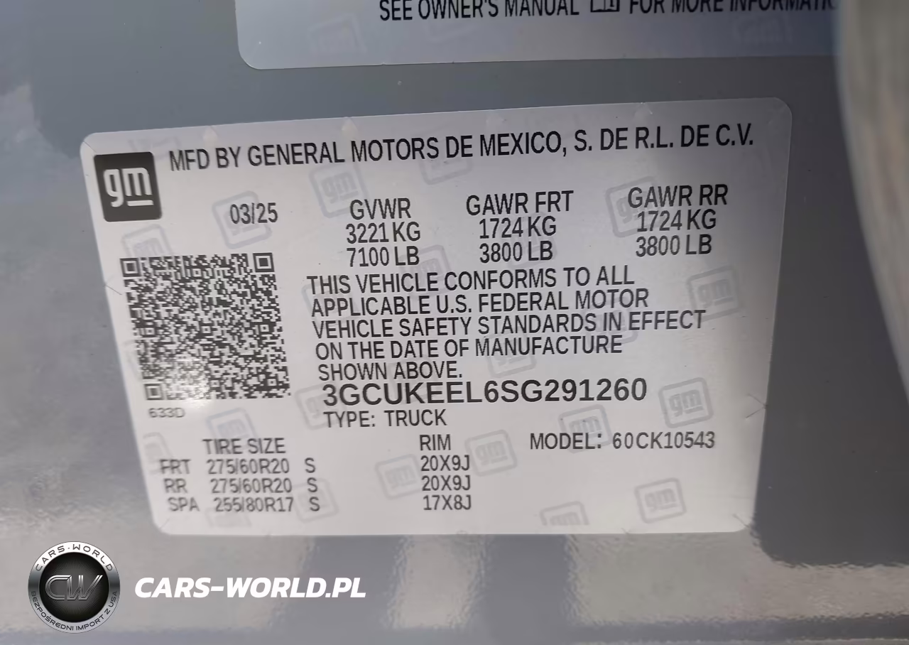 2025 Chevrolet Silverado 1500 4Wd Short Bed Rst VIN:3GCUKEEL6SG291260 - 9