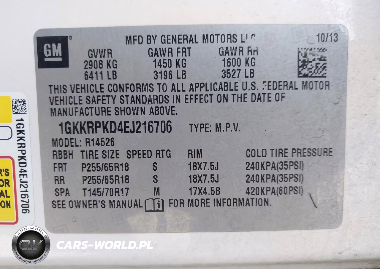 2014 GMC Acadia Sle-2 VIN:1GKKRPKD4EJ216706 - 9