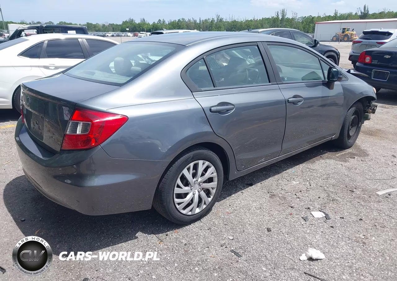 2012 Honda Civic Lx VIN:19XFB2F55CE104546 - 4