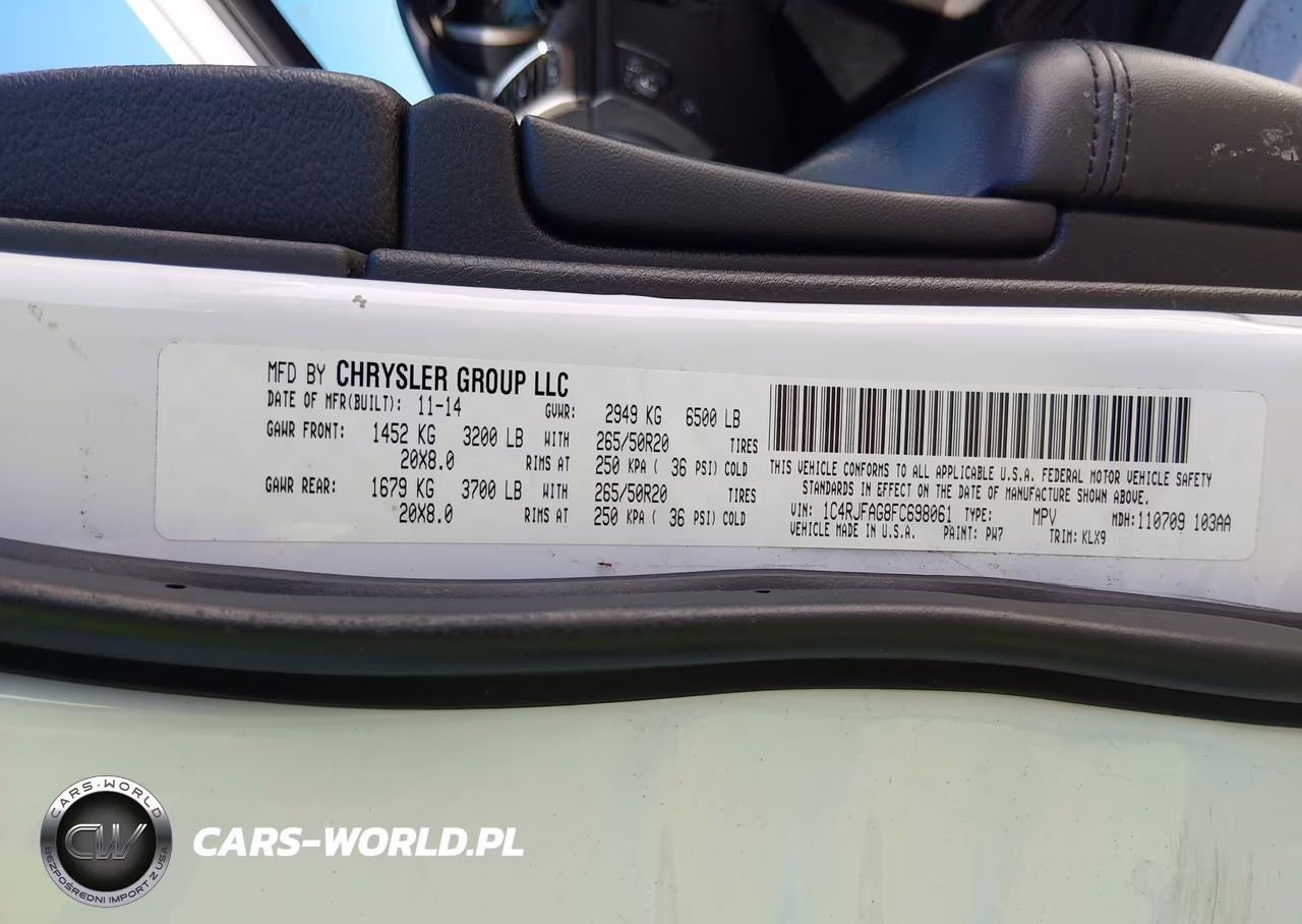 2015 Jeep Grand Cherokee Altitude VIN:1C4RJFAG8FC698061 - 9