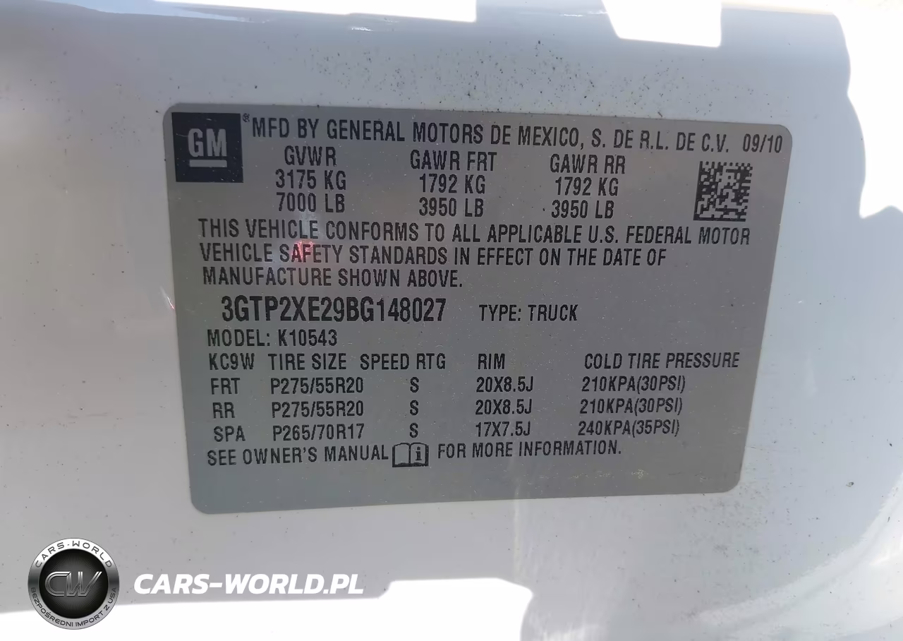 2011 GMC Sierra 1500 Denali VIN:3GTP2XE29BG148027 - 9