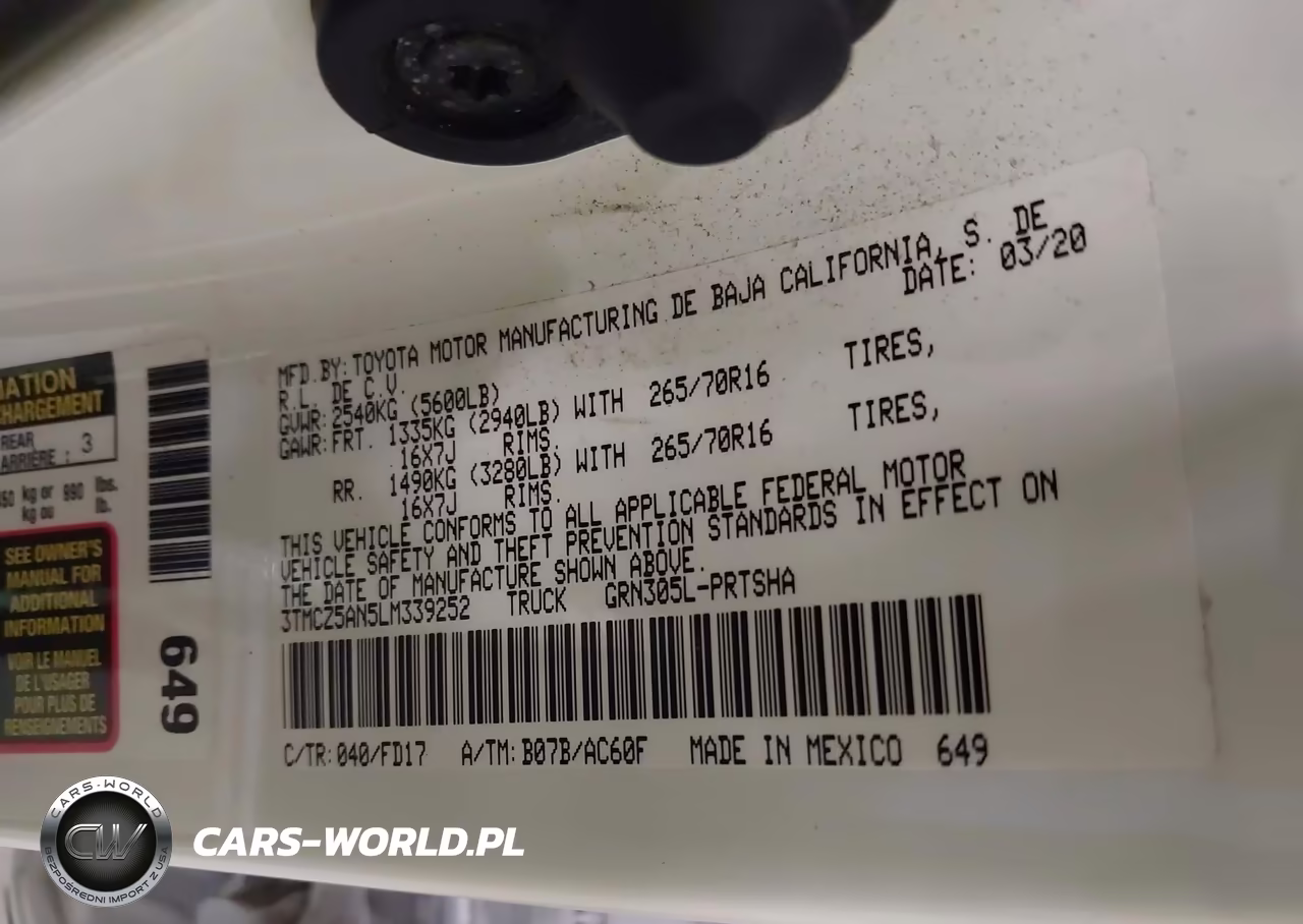 2020 Toyota Tacoma Trd Off-Road VIN:3TMCZ5AN5LM339252 - 9