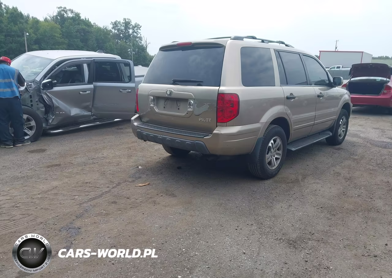 2005 Honda Pilot Ex VIN:5FNYF18405B008607 - 4