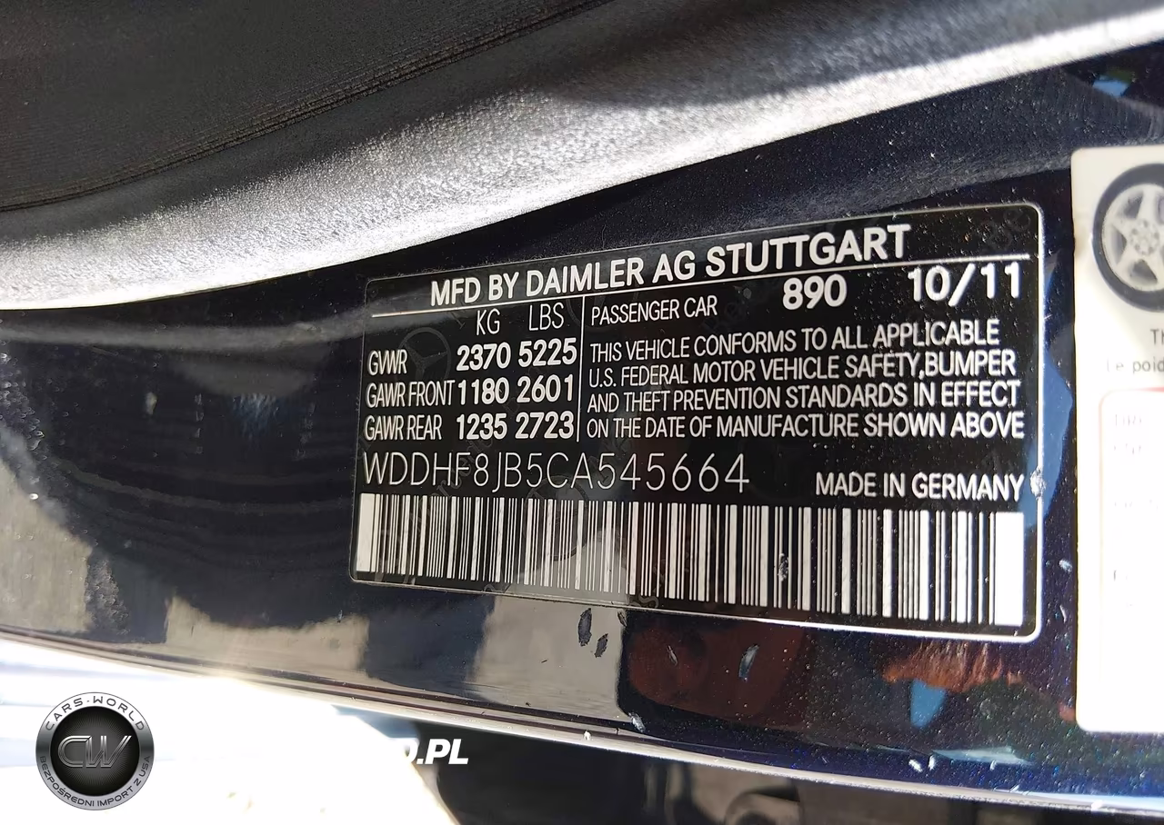 2012 Mercedes-Benz E 350 4Matic VIN:WDDHF8JB5CA545664 - 9
