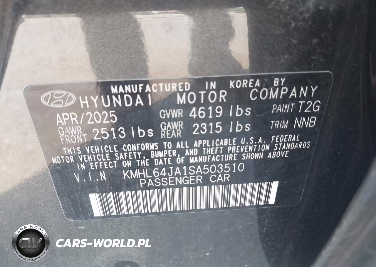 2025 Hyundai Sonata Sel VIN:KMHL64JA1SA503510 - 9