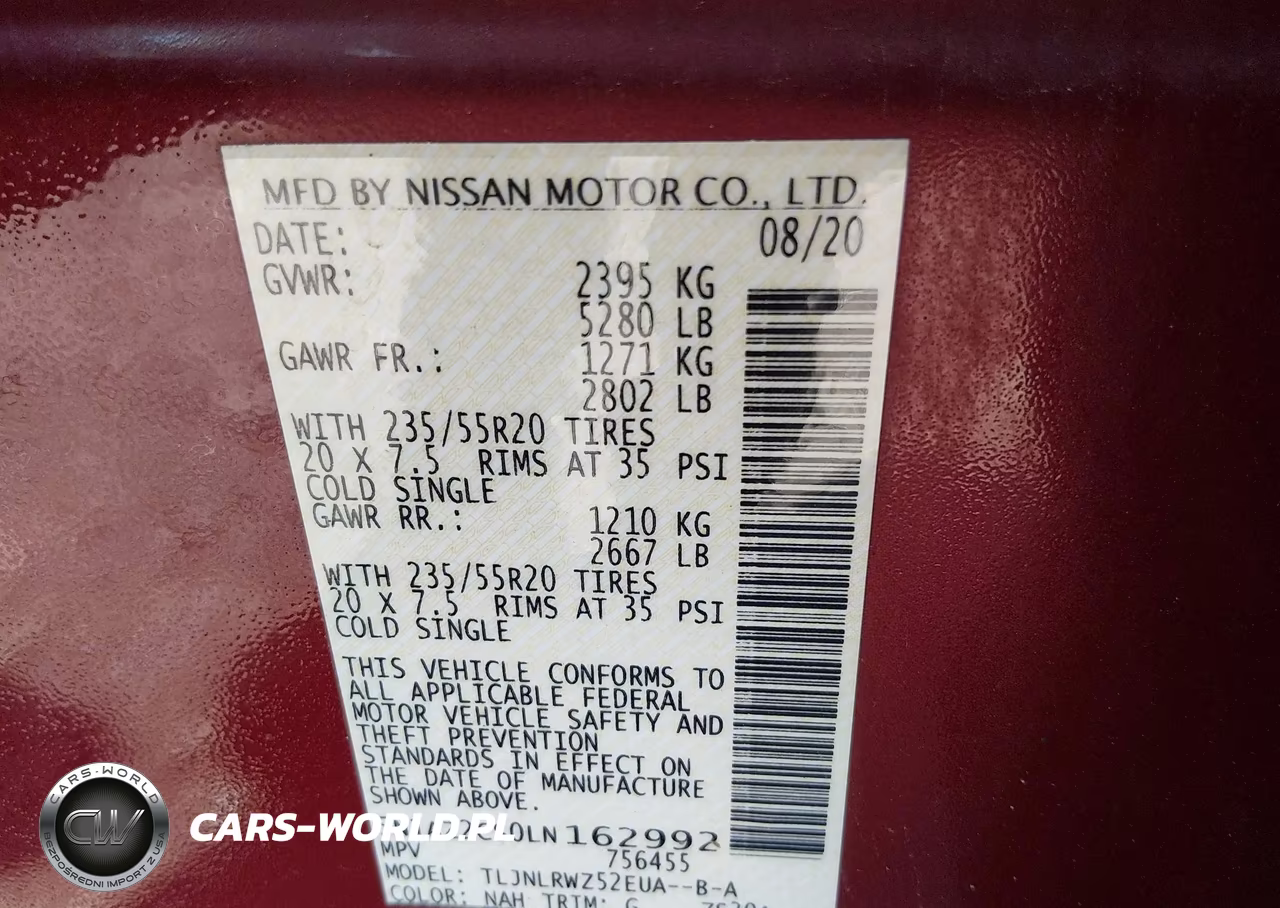 2020 Nissan Murano Sl Intelligent Awd VIN:5N1AZ2CS0LN162992 - 9