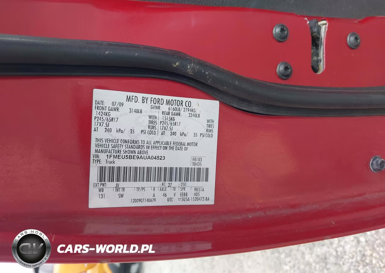 2010 Ford Explorer Sport Trac Xlt VIN:1FMEU5BE9AUA04523 - 9