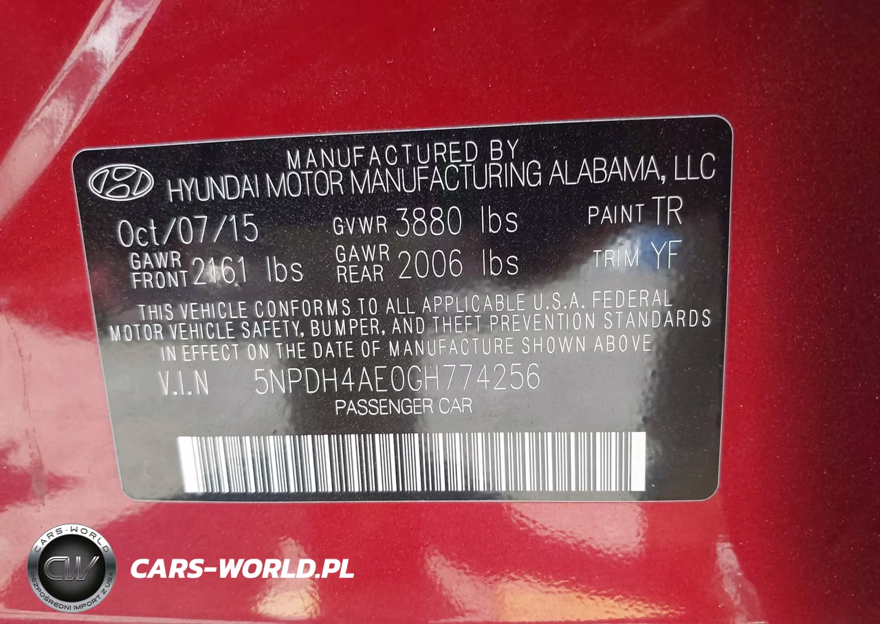 2016 Hyundai Elantra Se VIN:5NPDH4AE0GH774256 - 9
