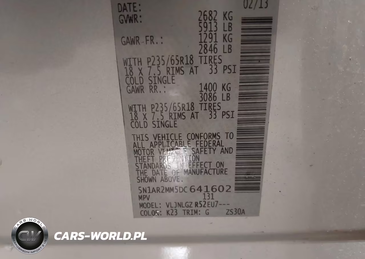 2013 Nissan Pathfinder Sl VIN:5N1AR2MM5DC641602 - 9