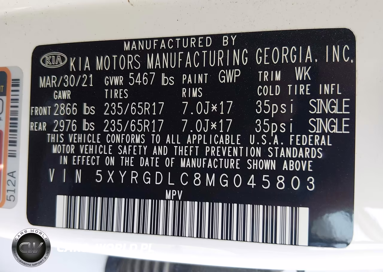 2021 Kia Sorento Lx VIN:5XYRGDLC8MG045803 - 9