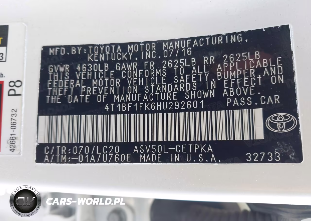 2017 Toyota Camry Xse VIN:4T1BF1FK6HU292601 - 9