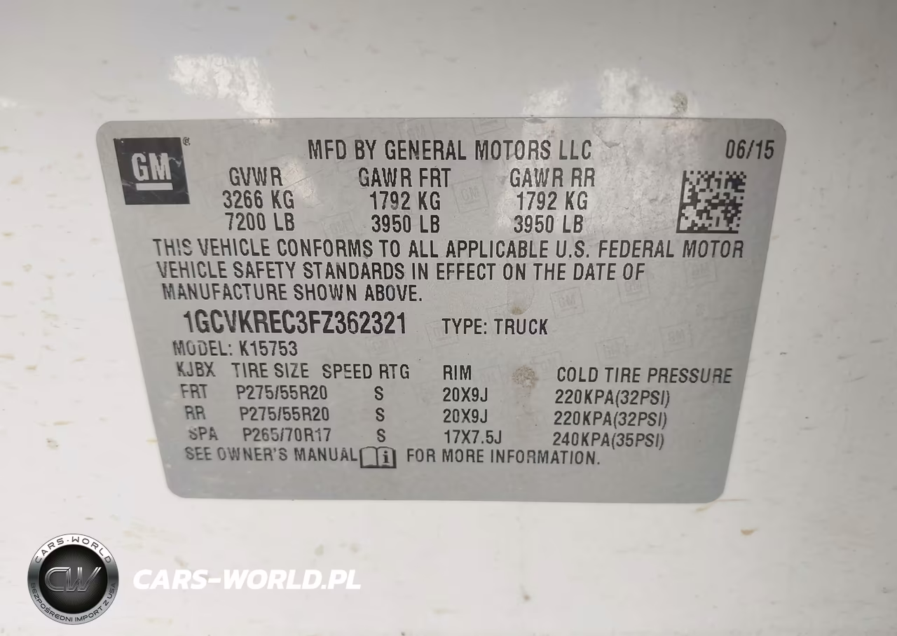 2015 Chevrolet Silverado 1500 Lt VIN:1GCVKREC3FZ362321 - 9