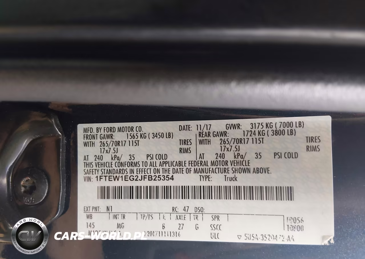 2018 Ford F150 Supercrew VIN:1FTEW1EG2JFB25354 - 9