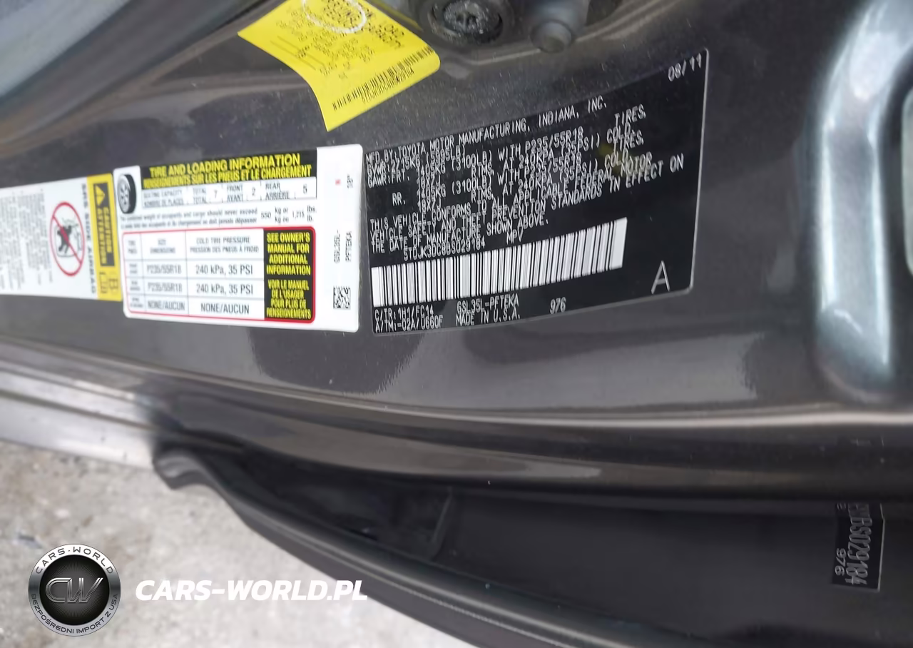 2011 Toyota Sienna Le VIN:5TDJK3DC8BS029184 - 9