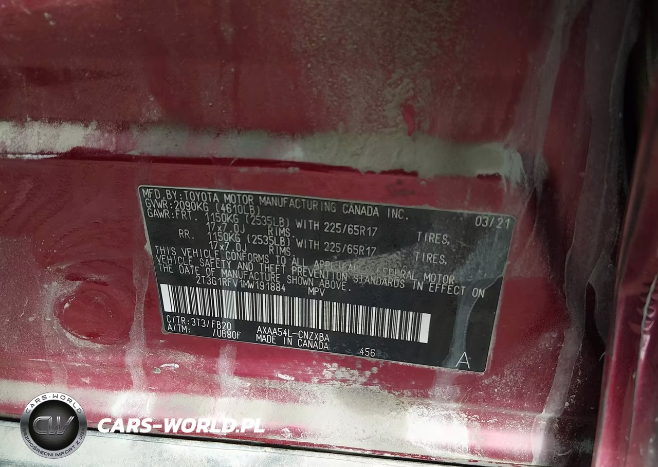 2021 Toyota Rav4 Le VIN:2T3G1RFV1MW191884 - 9