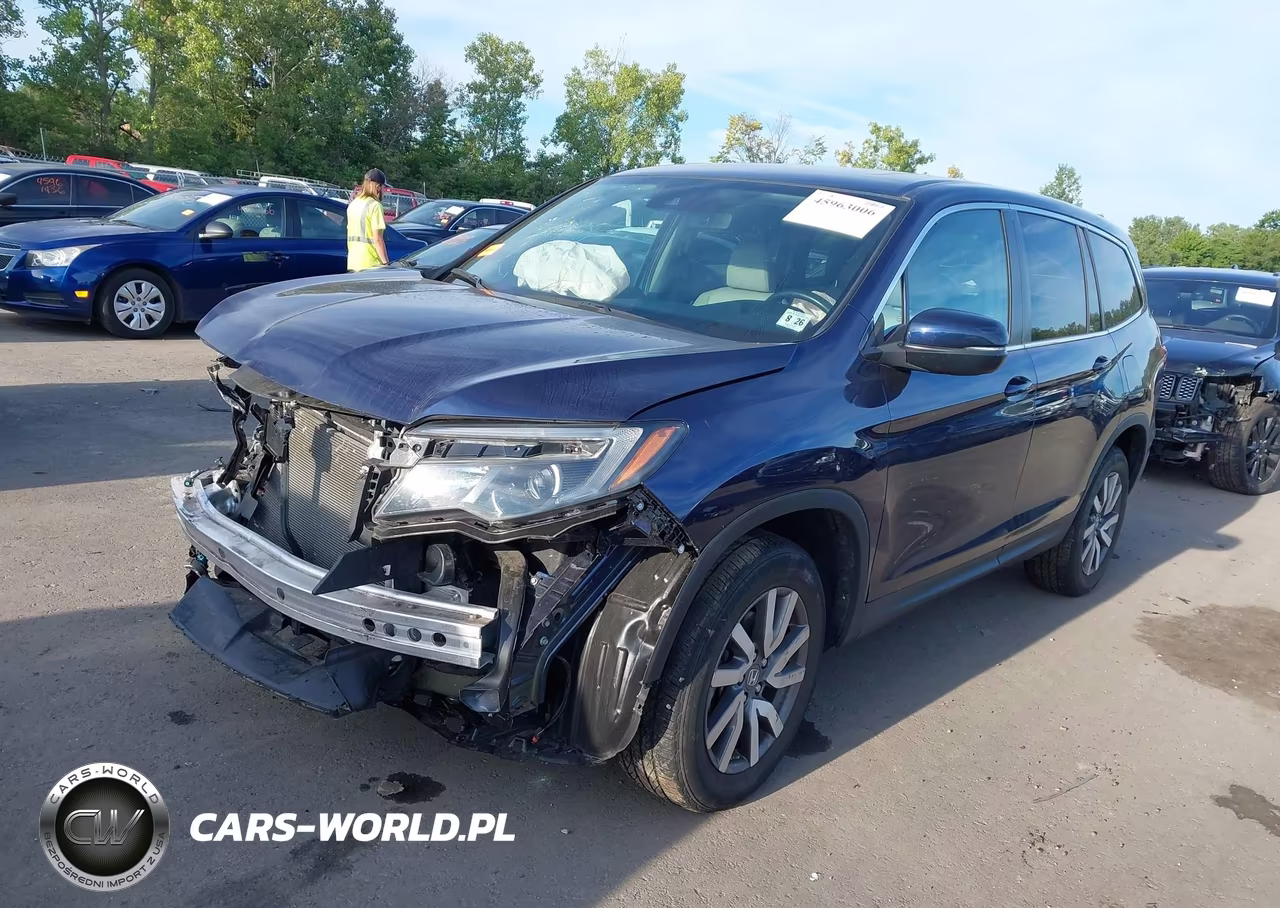2021 Honda Pilot Awd Ex-L VIN:5FNYF6H56MB009717 - 2