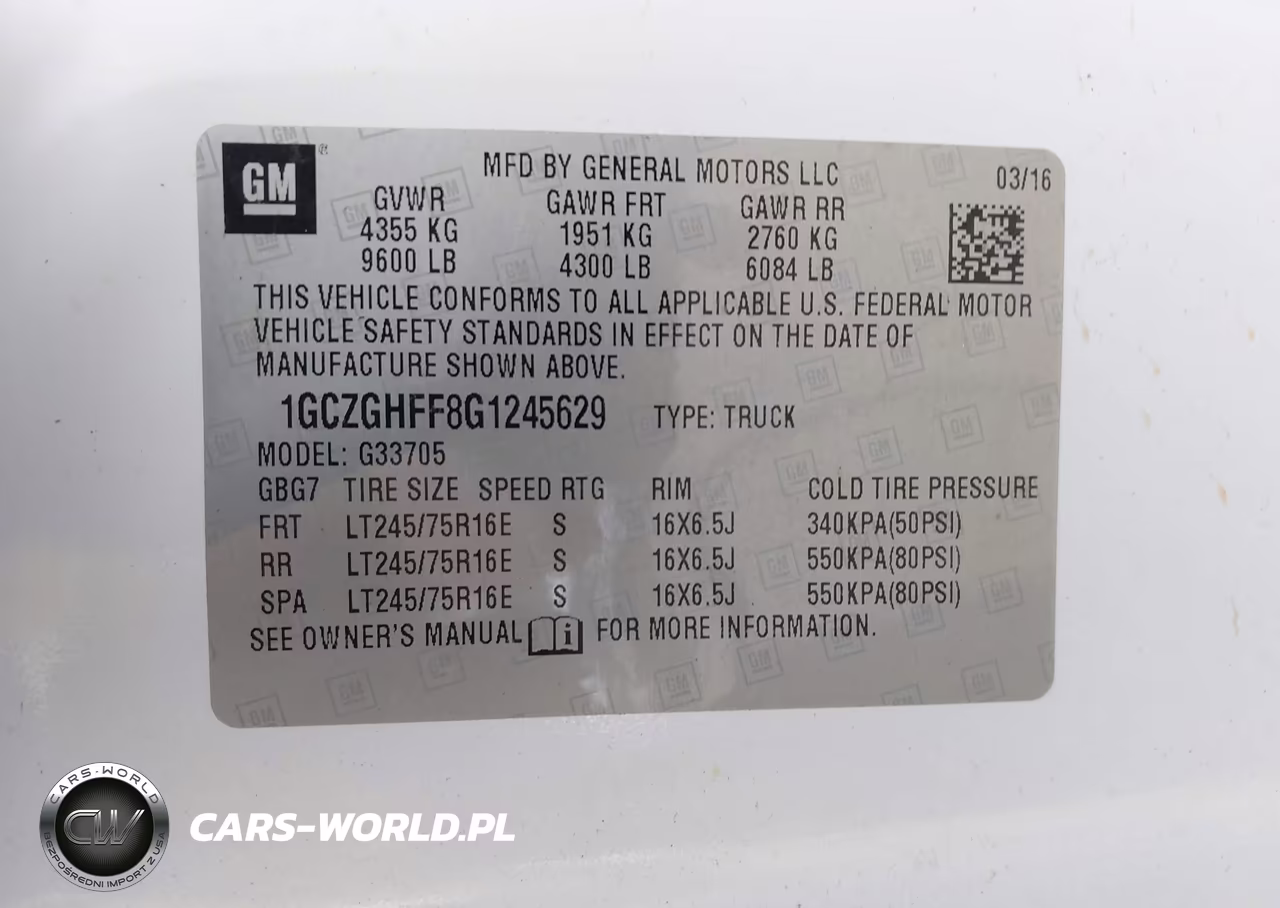 2016 Chev Express G Work Van VIN:1GCZGHFF8G1245629 - 9