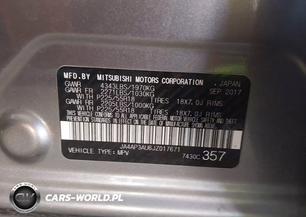 2018 Mitsubishi Outlander Sport 2.0 Es VIN:JA4AP3AU6JZ017671 - 9