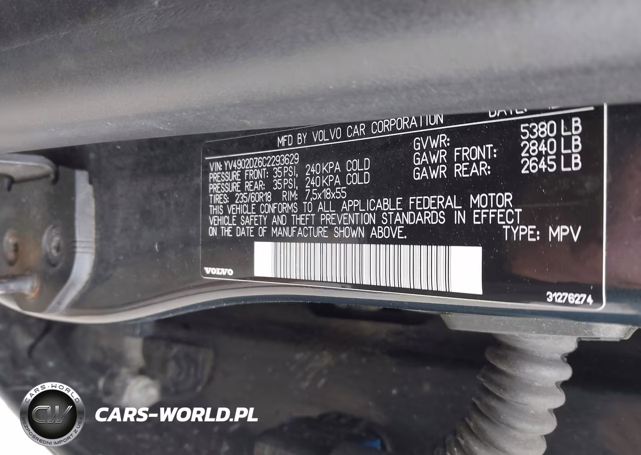 2012 Volvo Xc60 T6-T6 Platinum-T6 Premier Plus-T6 R-Design-T6 R-Design Platinum-T6 R-Design Premier Plus VIN:YV4902DZ6C2293629 - 9