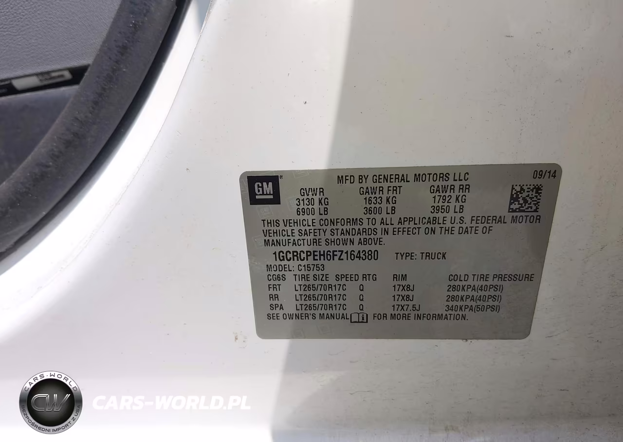 2015 Chevrolet Silverado 1500 Wt VIN:1GCRCPEH6FZ164380 - 9