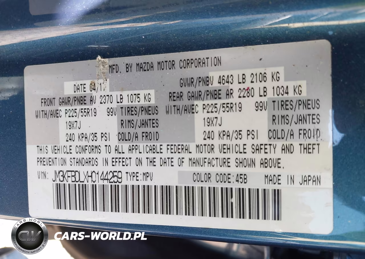 2017 Mazda Cx-5 Grand Touring VIN:JM3KFBDLXH0144259 - 9