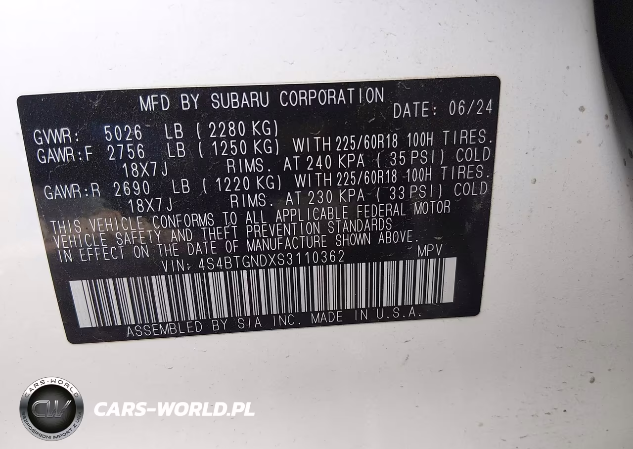 2025 Subaru Outback Limited Xt VIN:4S4BTGNDXS3110362 - 9
