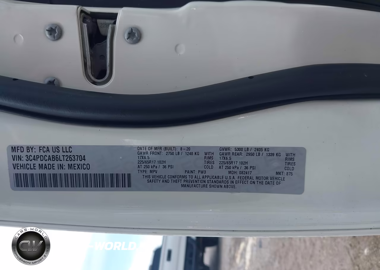2020 Dodge Journey Se Value VIN:3C4PDCAB6LT263704 - 9