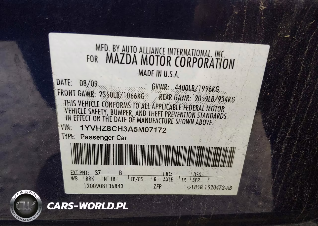 2010 Mazda Mazda6 I Touring VIN:1YVHZ8CH3A5M07172 - 9