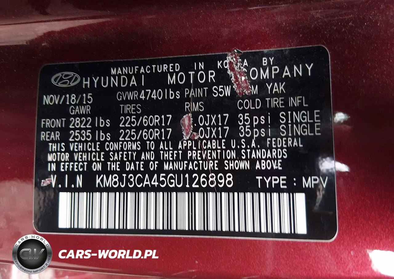 2016 Hyundai Tucson Se VIN:KM8J3CA45GU126898 - 9