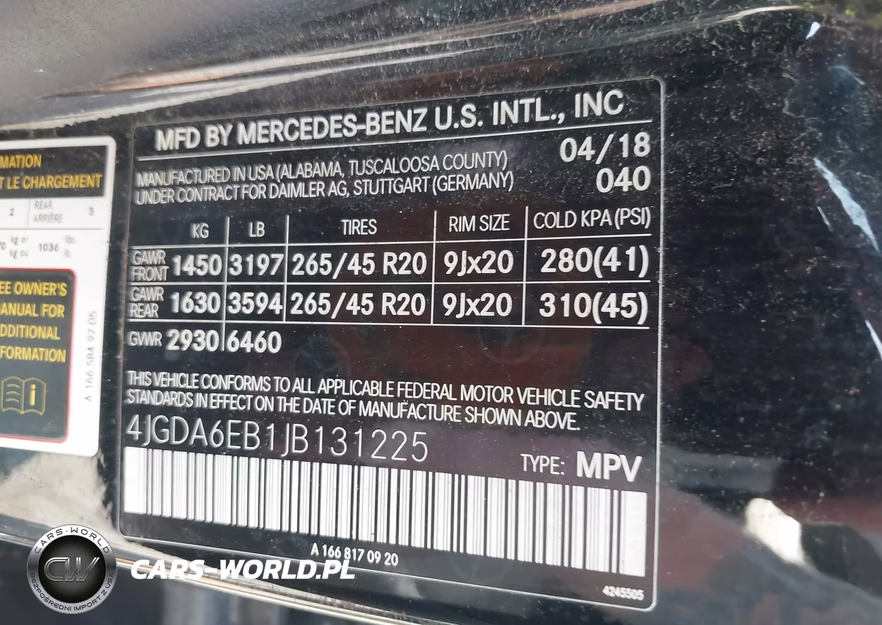 2018 Mercedes-Benz Amg Gle 43 4Matic VIN:4JGDA6EB1JB131225 - 9