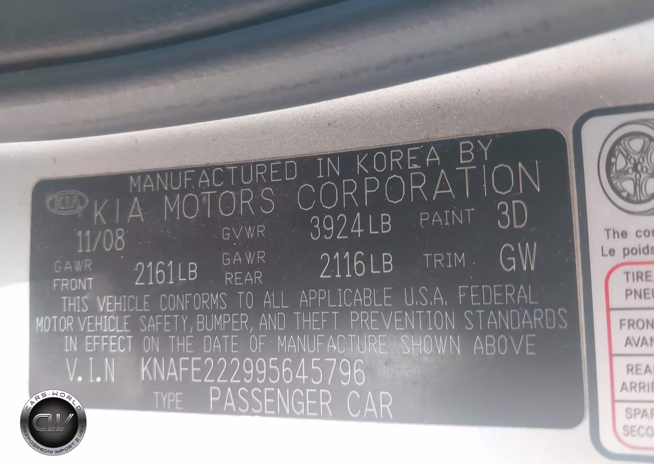 2009 Kia Spectra Ex VIN:KNAFE222995645796 - 9