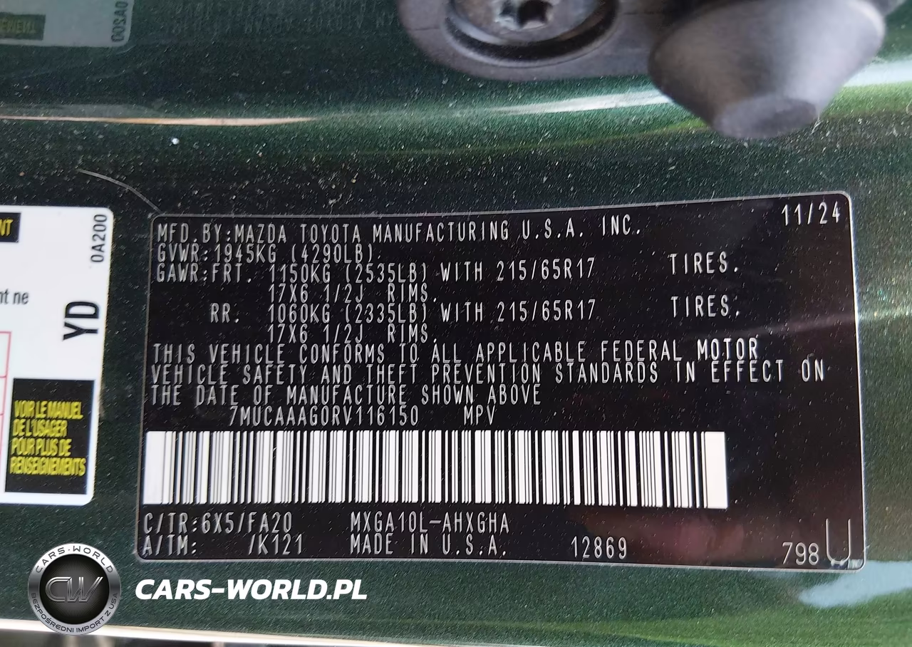 2024 Toyota Corolla Cross Le VIN:7MUCAAAG0RV116150 - 9