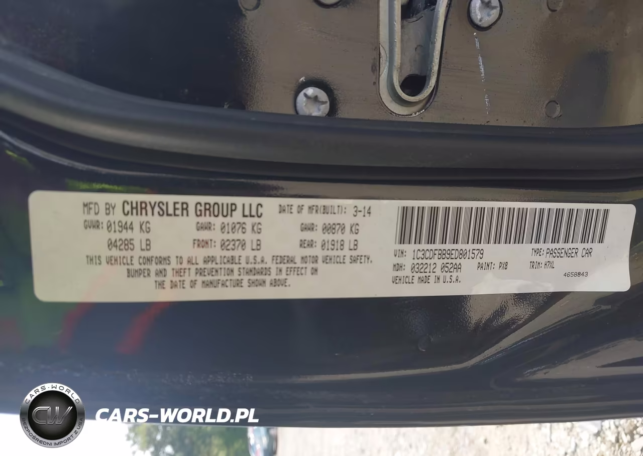 2014 Dodge Dart Sxt VIN:1C3CDFBB9ED801579 - 9