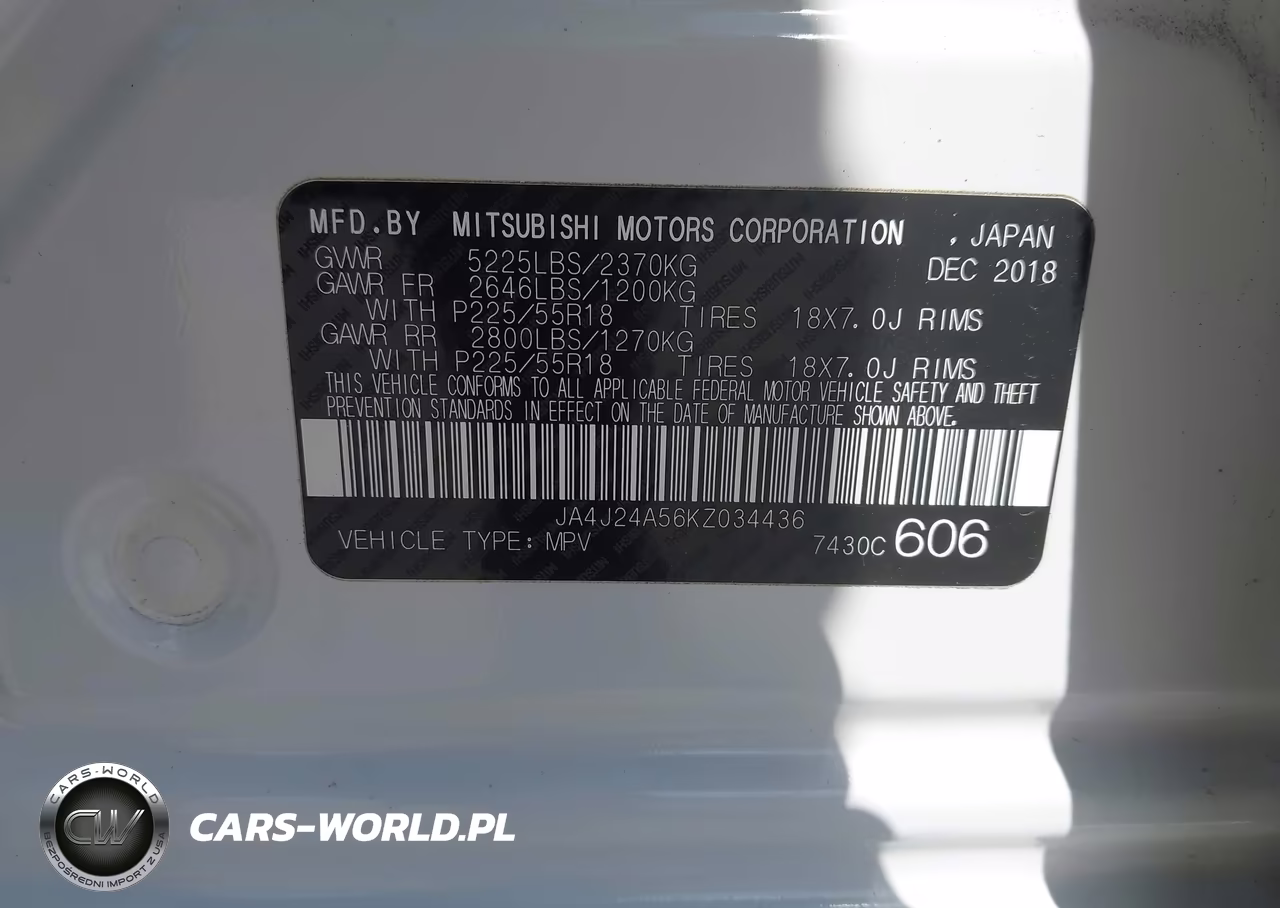 2019 Mitsubishi Outlander Phev Gt VIN:JA4J24A56KZ034436 - 9