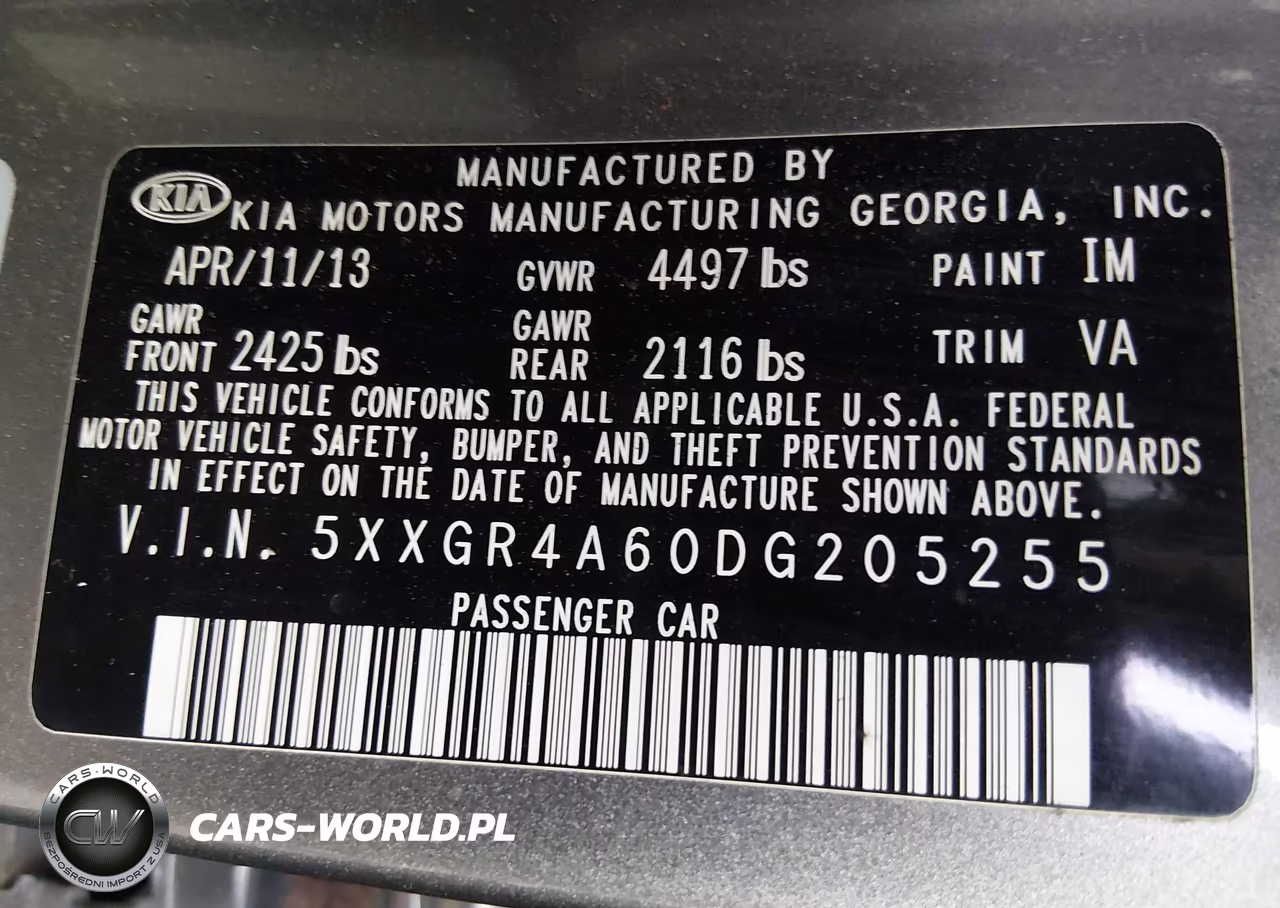 2013 Kia Optima Sx VIN:5XXGR4A60DG205255 - 9