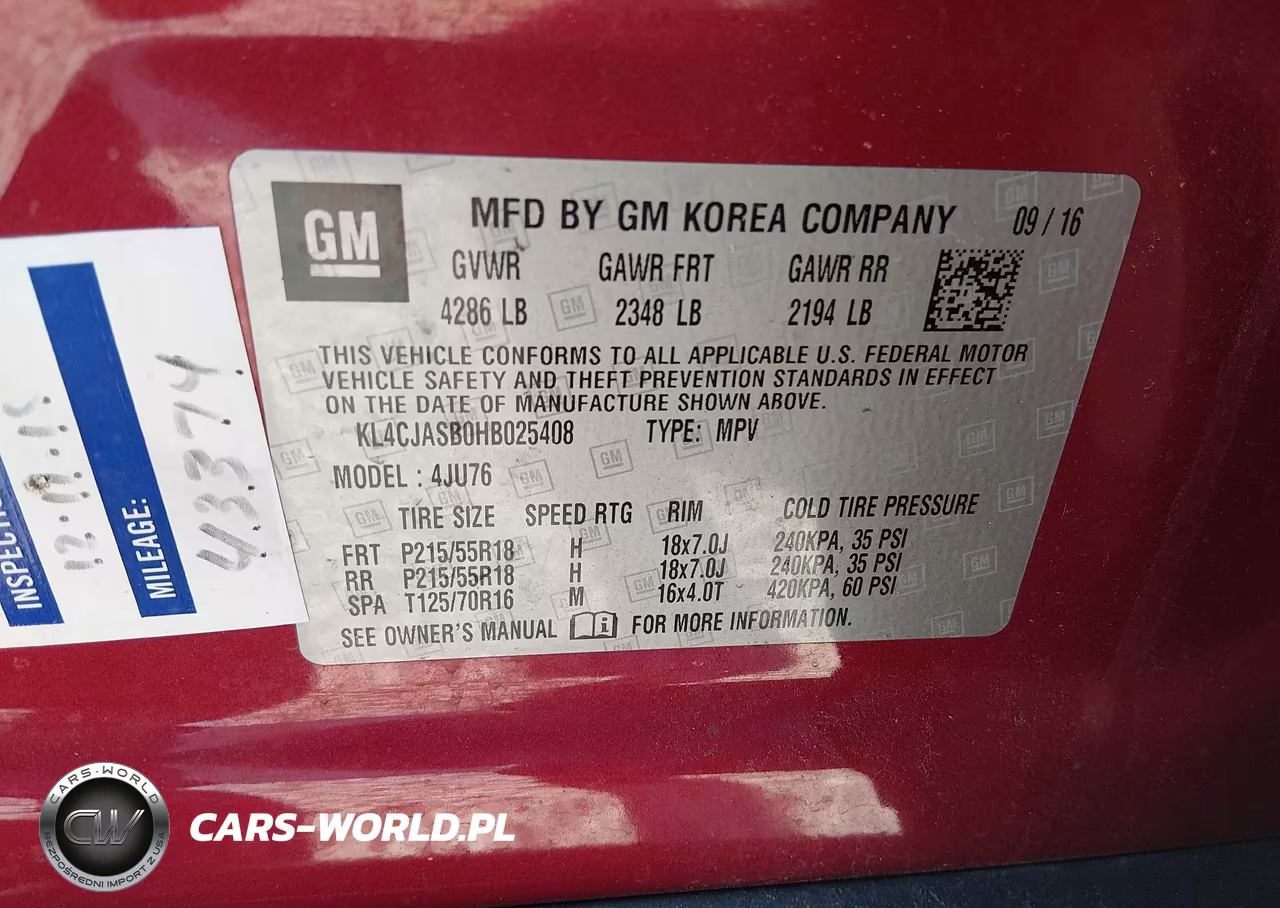 2017 Buick Encore Preferred VIN:KL4CJASB0HB025408 - 9