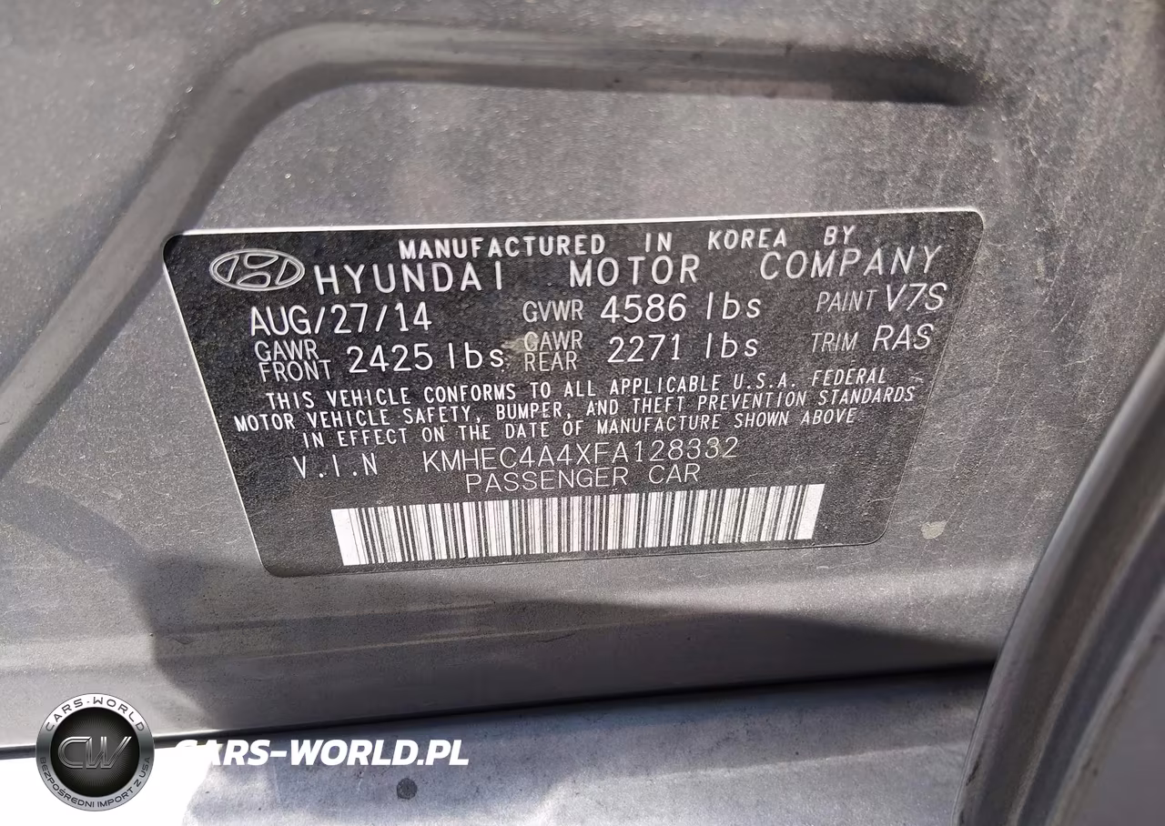 2015 Hyundai Sonata Hybrid VIN:KMHEC4A4XFA128332 - 9