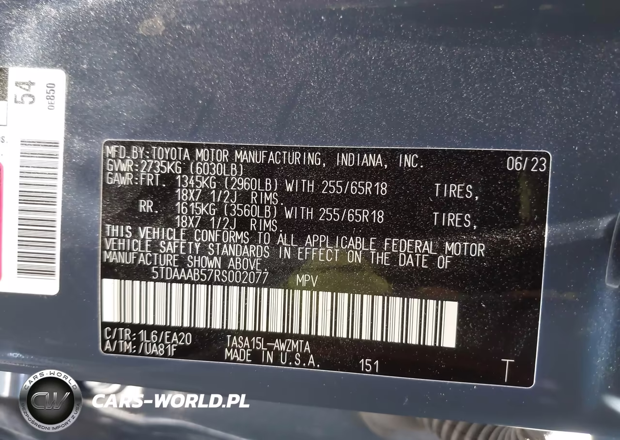 2024 Toyota Grand Highlander Xle VIN:5TDAAAB57RS002077 - 9