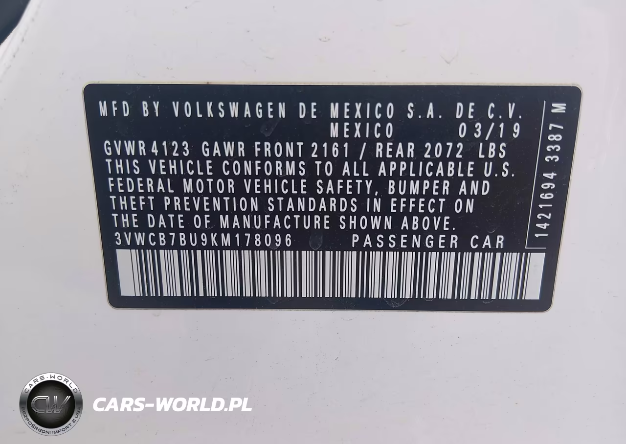 2019 Volkswagen Jetta 1.4T R-Line-1.4T S-1.4T Se VIN:3VWCB7BU9KM178096 - 9