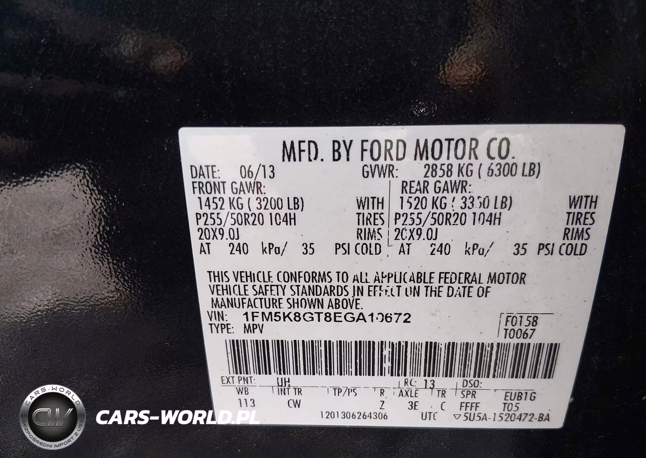 2014 Ford Explorer Sport VIN:1FM5K8GT8EGA10672 - 9