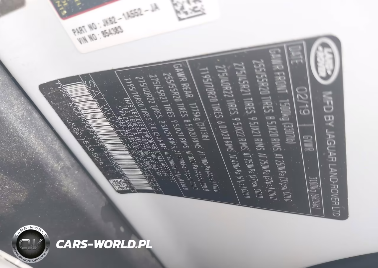 2019 Land Rover Range Rover Sport Autobiography VIN:SALWV2RE9KA854383 - 9