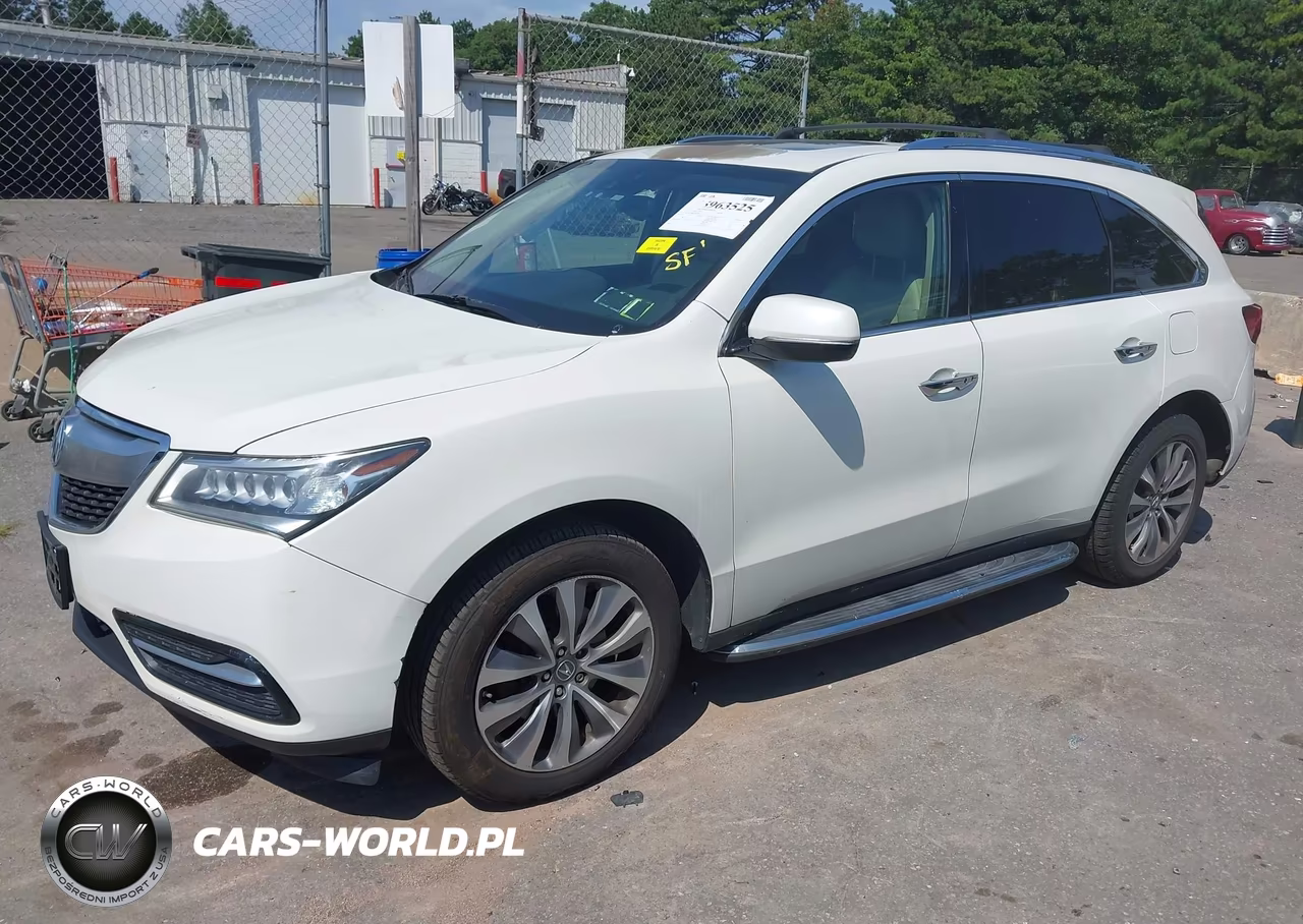 2014 Acura Mdx Technology Package VIN:5FRYD4H48EB027699 - 2